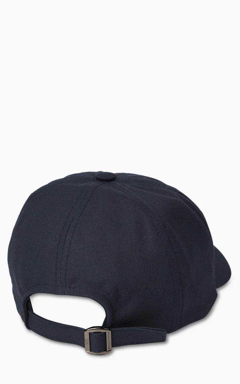 Maison Kitsuné Large Fox Head Embroidery 6P Cap Navy - Image 3