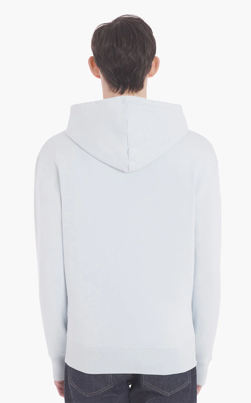 Maison Kitsuné Palais Royal Classic Hoodie Grey Blue - Image 3