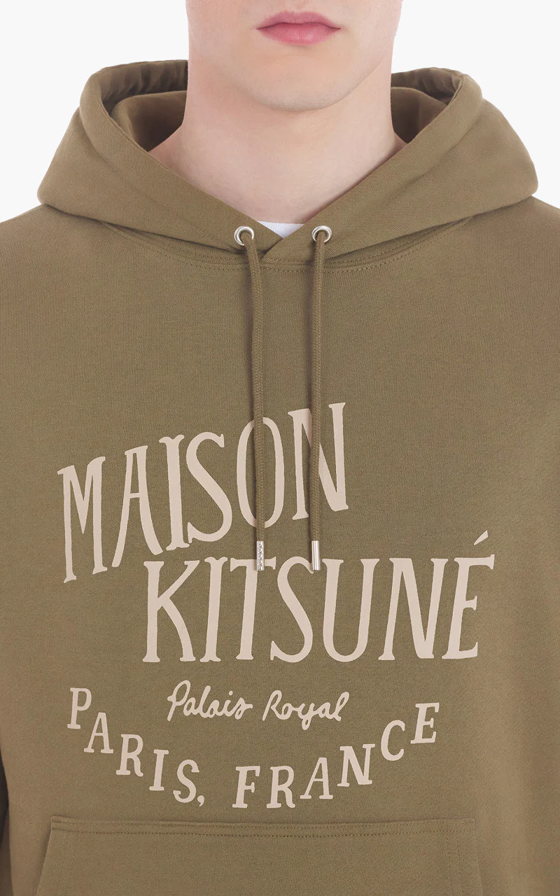 Maison Kitsuné Palais Royal Classic Hoodie Khaki - Image 4