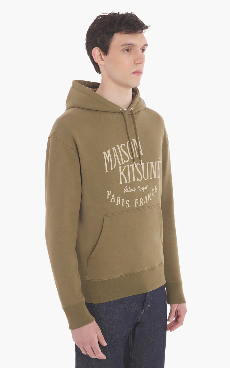 Maison Kitsuné Palais Royal Classic Hoodie Khaki - Image 6