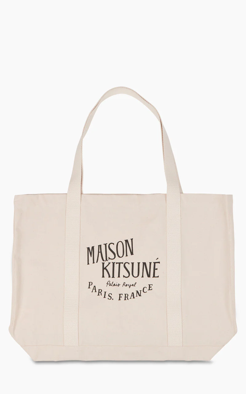 Maison Kitsuné Palais Royal Shopping Bag Ecru - Image 4
