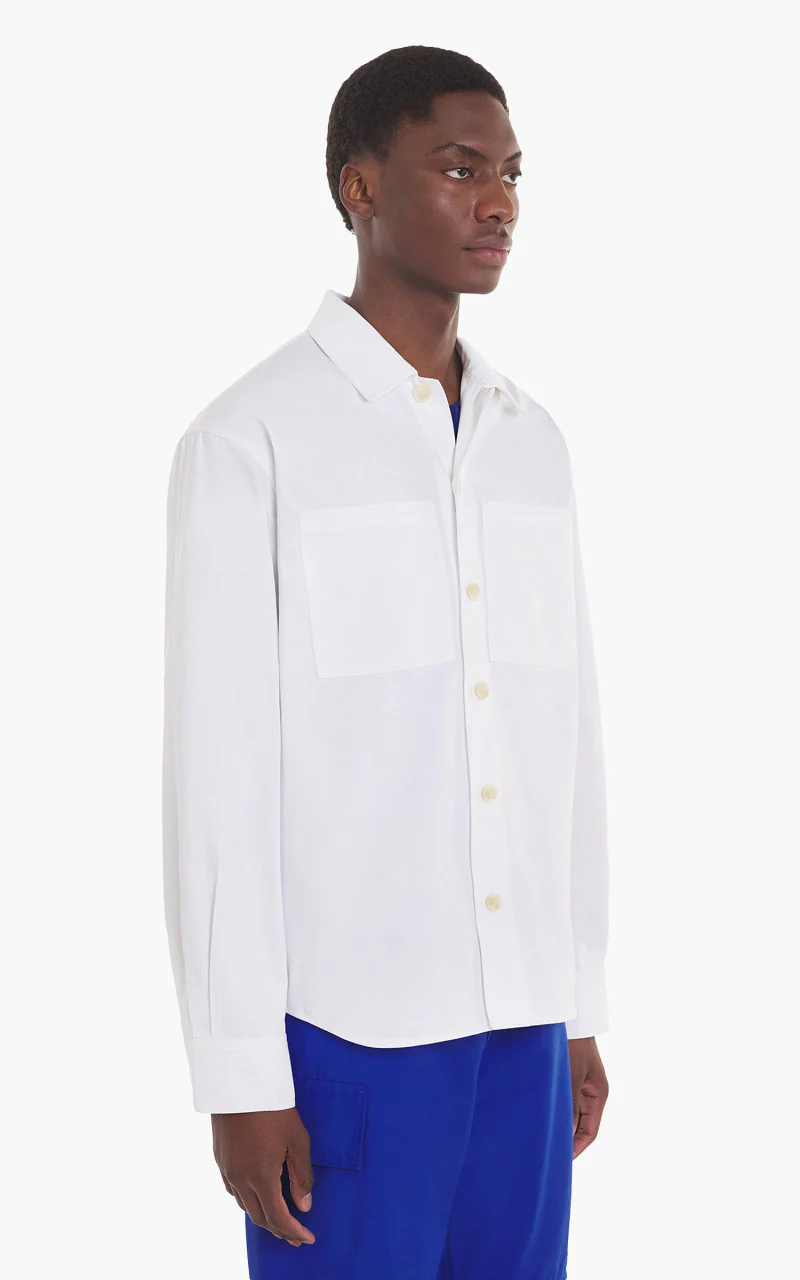 Maison Kitsuné Snaps Overshirt Milky White - Image 2