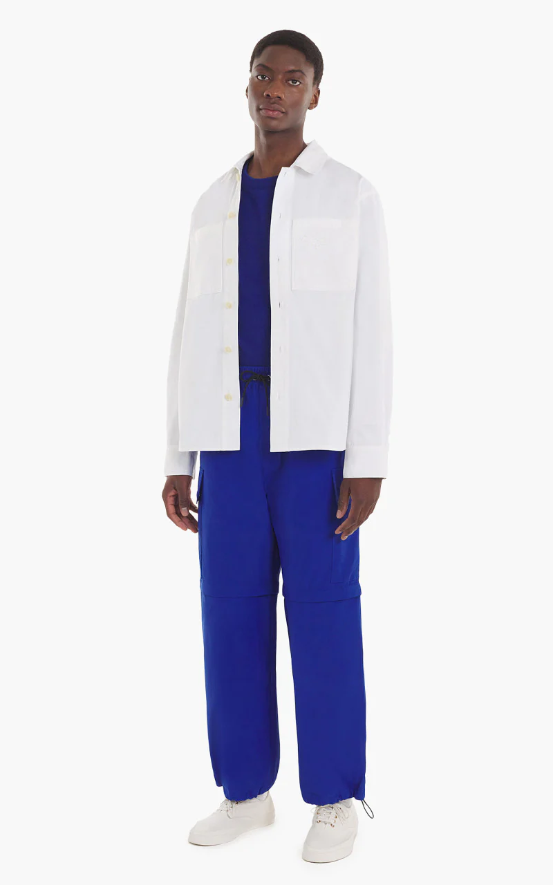 Maison Kitsuné Snaps Overshirt Milky White - Image 4
