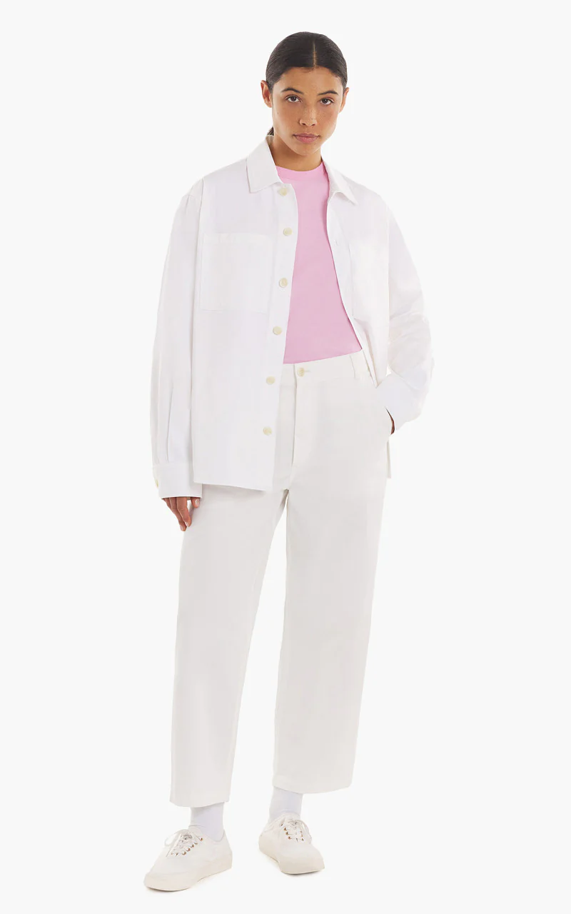 Maison Kitsuné Snaps Overshirt Milky White - Image 5