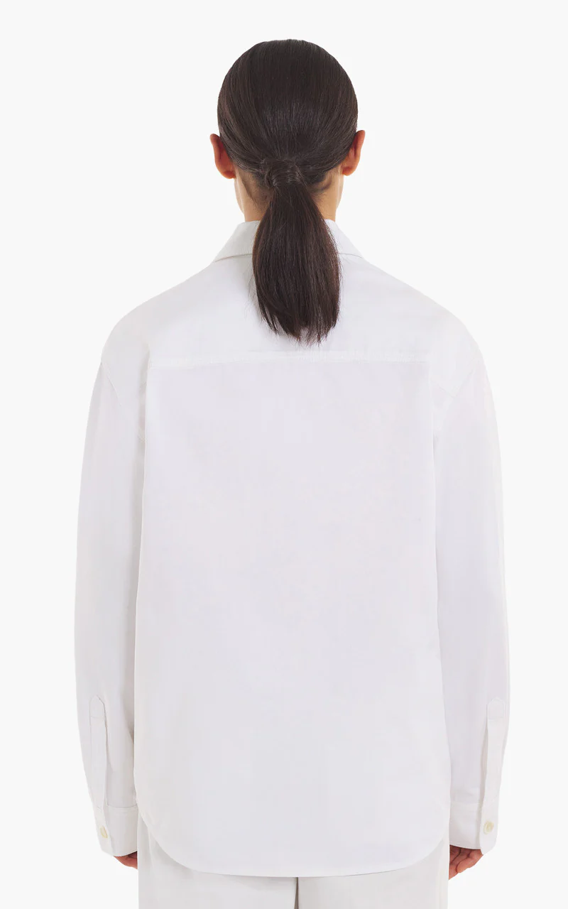 Maison Kitsuné Snaps Overshirt Milky White - Image 9