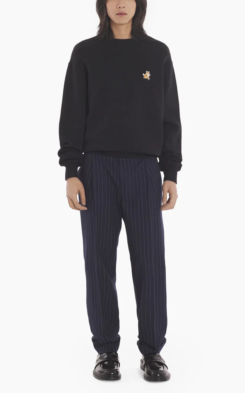Maison Kitsuné Speedy Fox Patch Comfort Sweatshirt Black - Image 2
