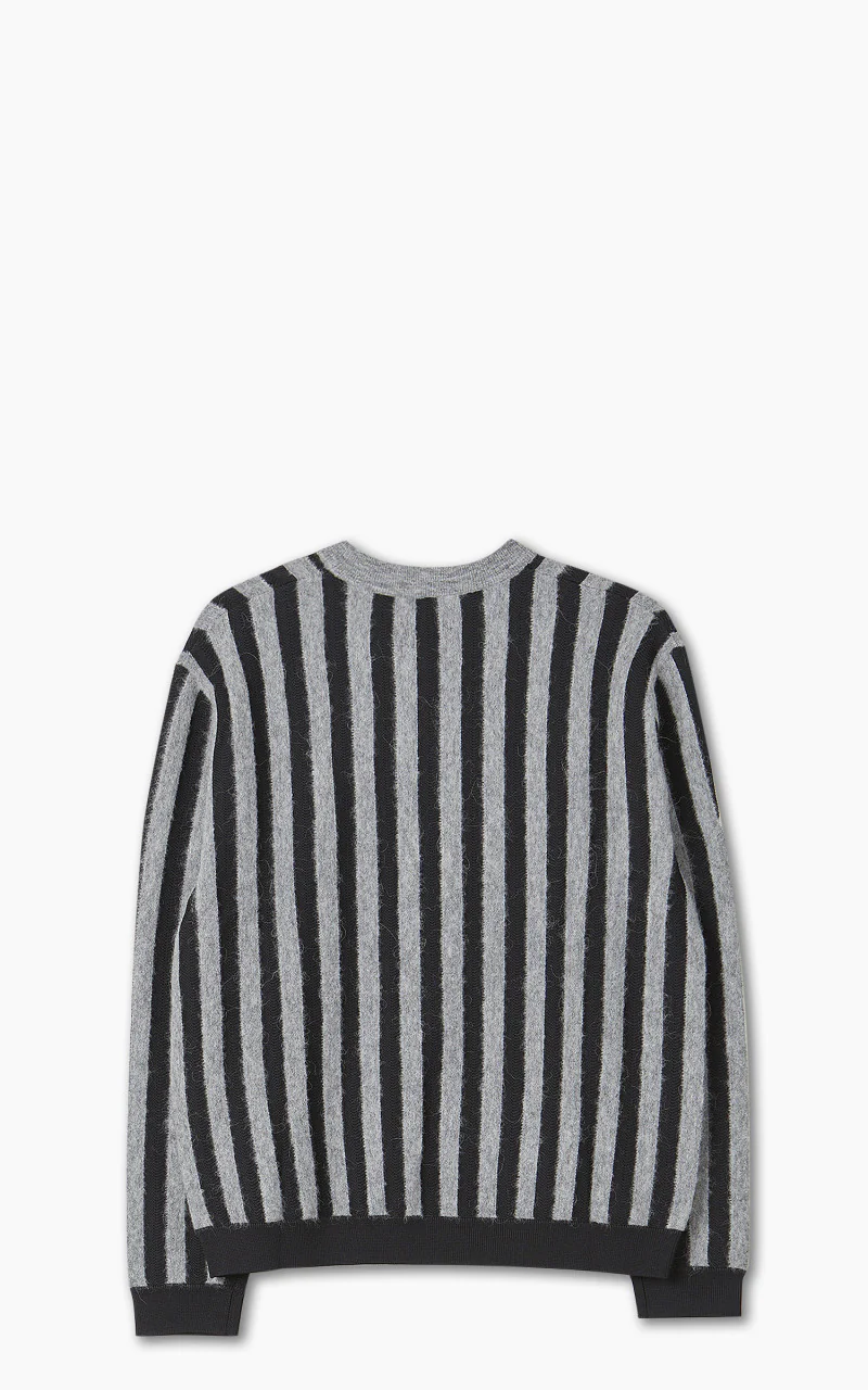 Maison Kitsuné Striped Comfort Jumper Black/Stone Stripes - Image 3