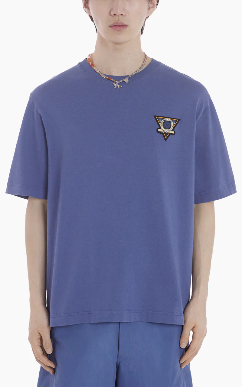 Maison Kitsuné Surf Collage Oversize T-Shirt Storm Blue - Image 4