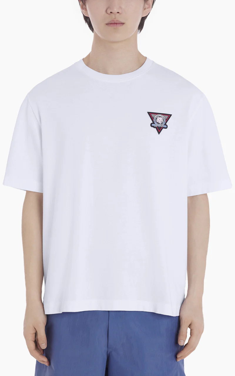 Maison Kitsuné Surf Collage Oversize T-Shirt White - Image 4