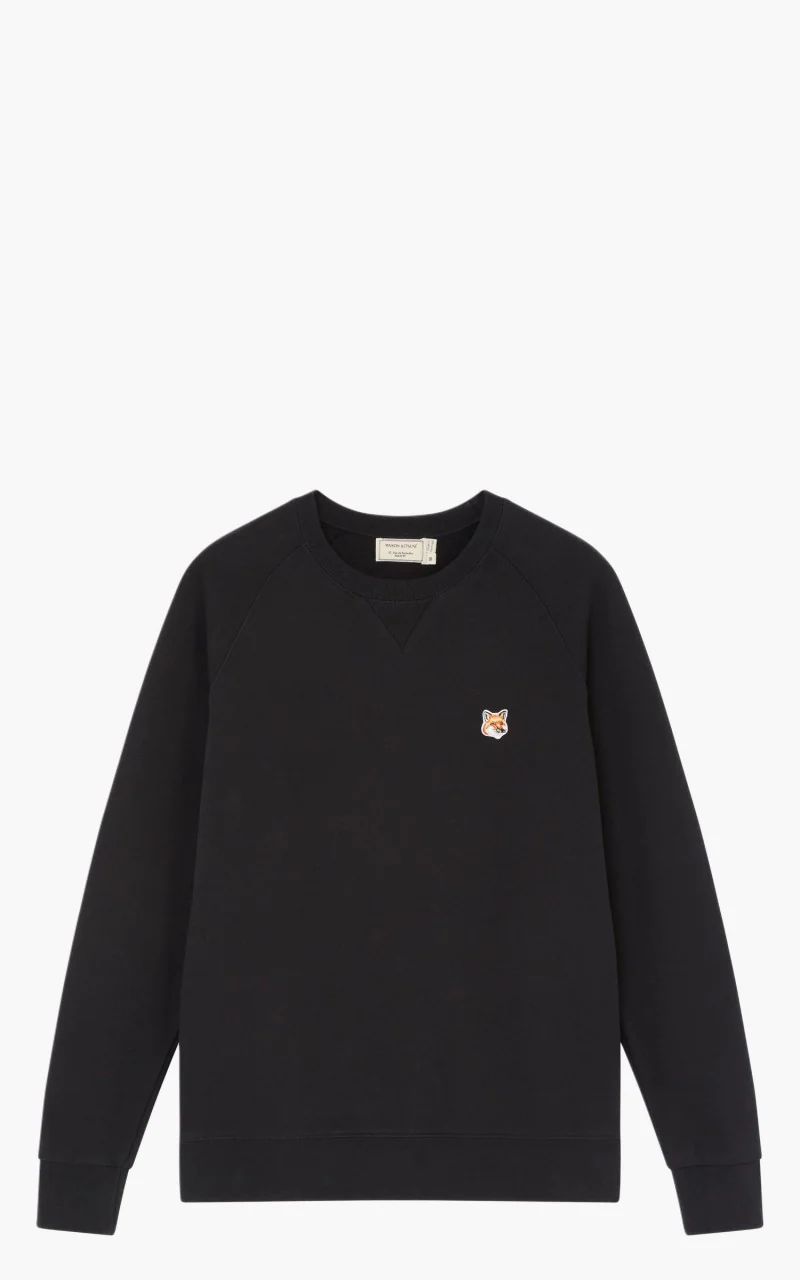 Maison Kitsuné Sweatshirt Fox Head Patch Black