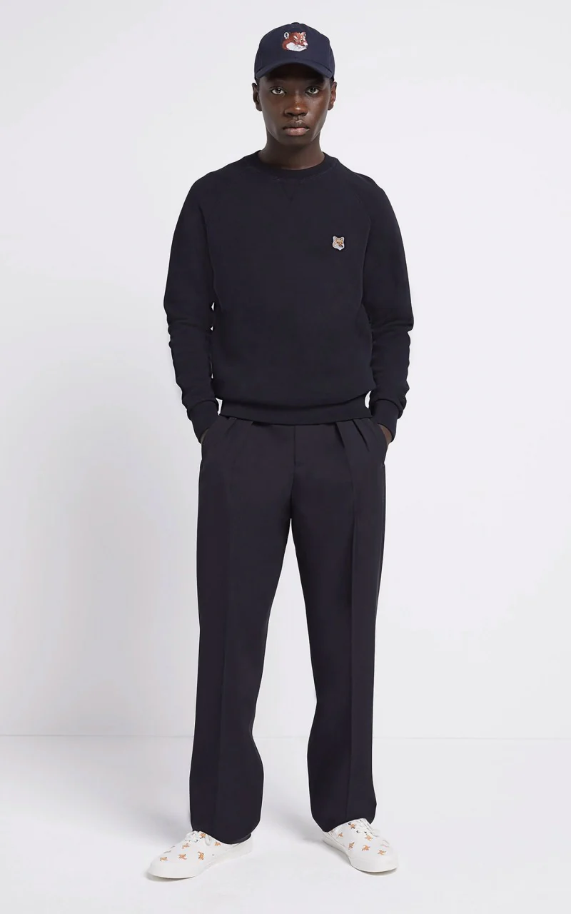 Maison Kitsuné Sweatshirt Fox Head Patch Black - Image 2