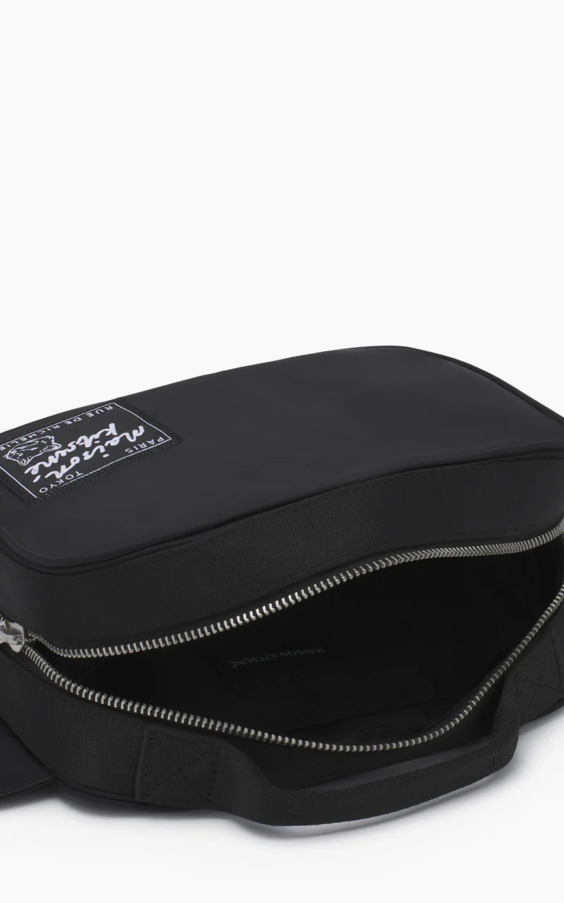 Maison Kitsuné The Traveller Bumbag Black - Image 4