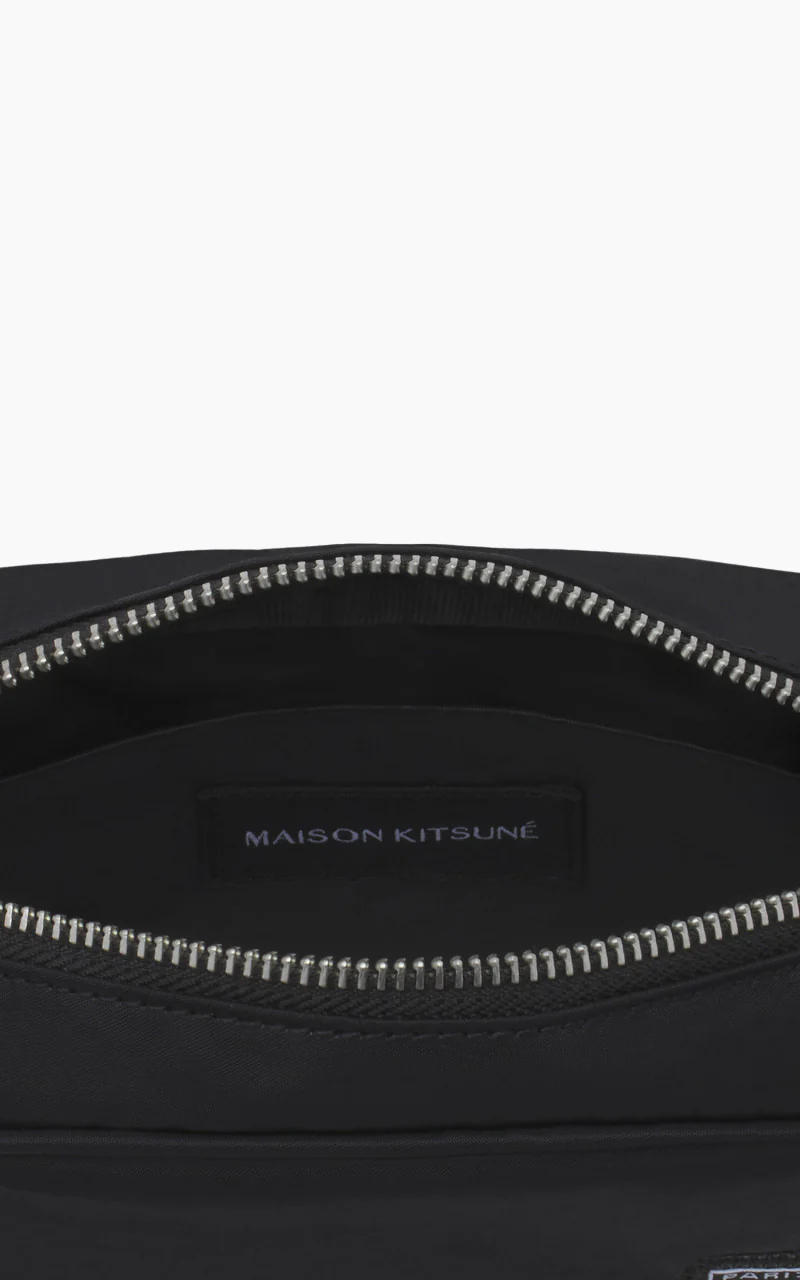 Maison Kitsuné The Traveller Zipped Pouch Black - Image 2