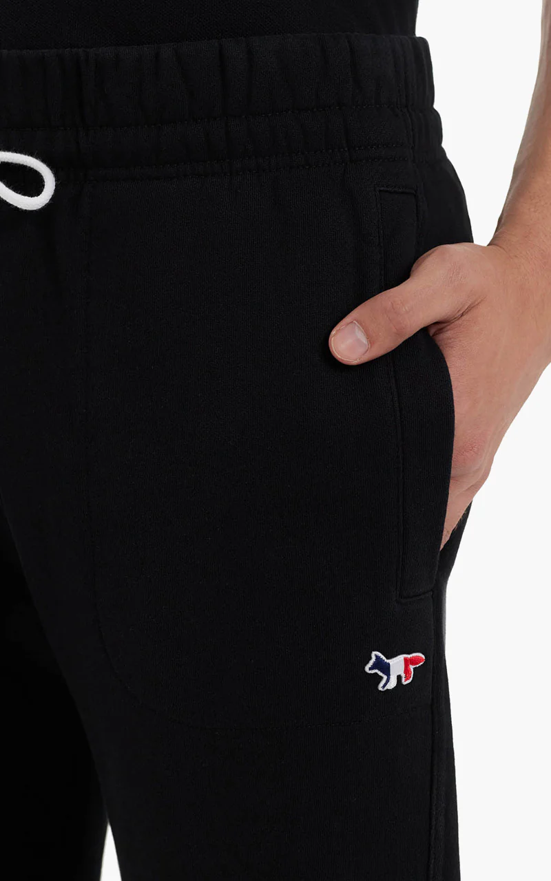 Maison Kitsuné Tricolor Fox Patch Classic Jog Pants Black - Image 6