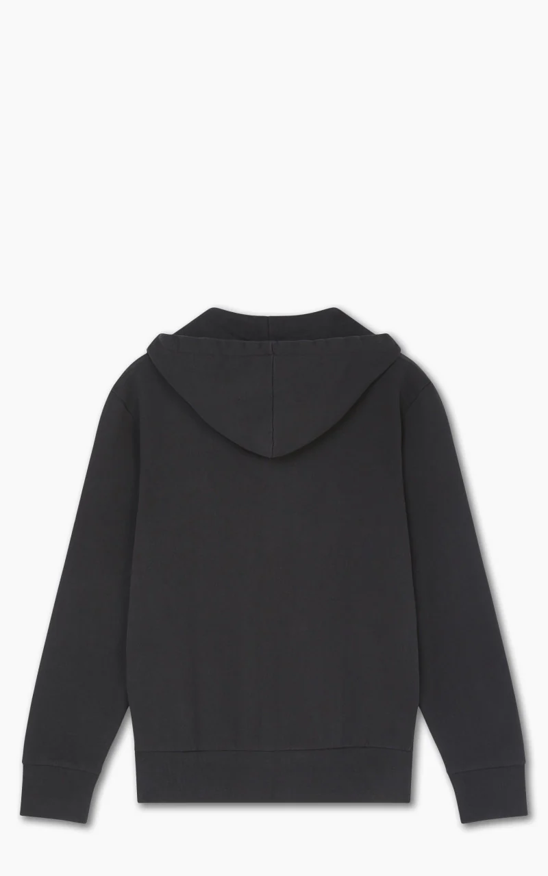 Maison Kitsuné Tricolor Fox Patch Zip Hoodie Black - Image 2