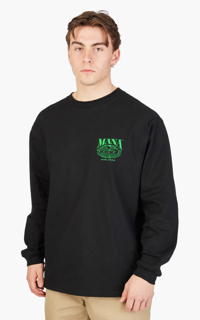 Manastash CiTEE Airlines L/S Tee Black - Image 5