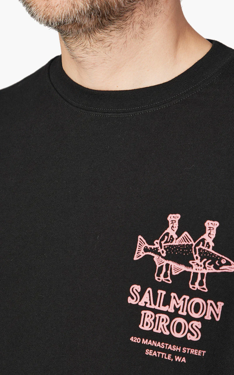 Manastash CiTee Sweat Salmon Black - Image 6