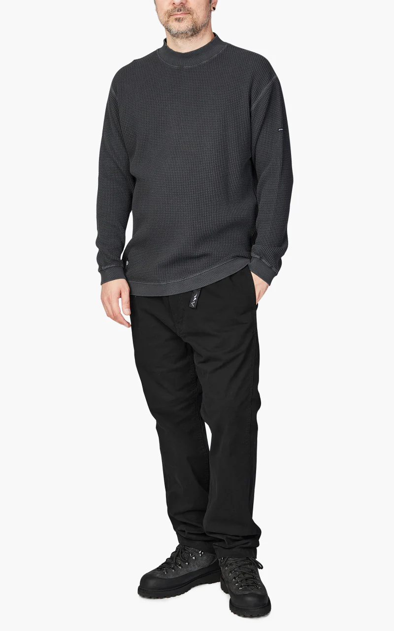 Manastash Heavy Snug Thermal Mock Neck Black - Image 2