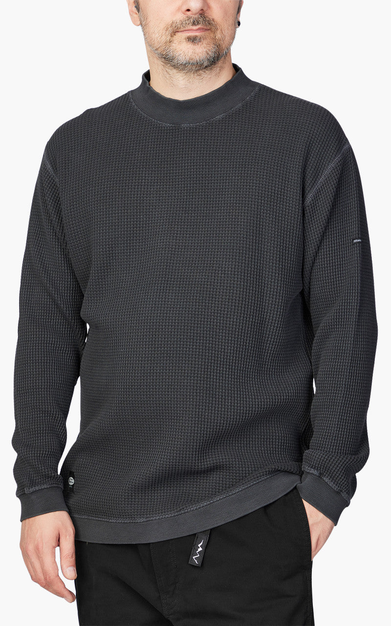 Manastash Heavy Snug Thermal Mock Neck Black - Image 4