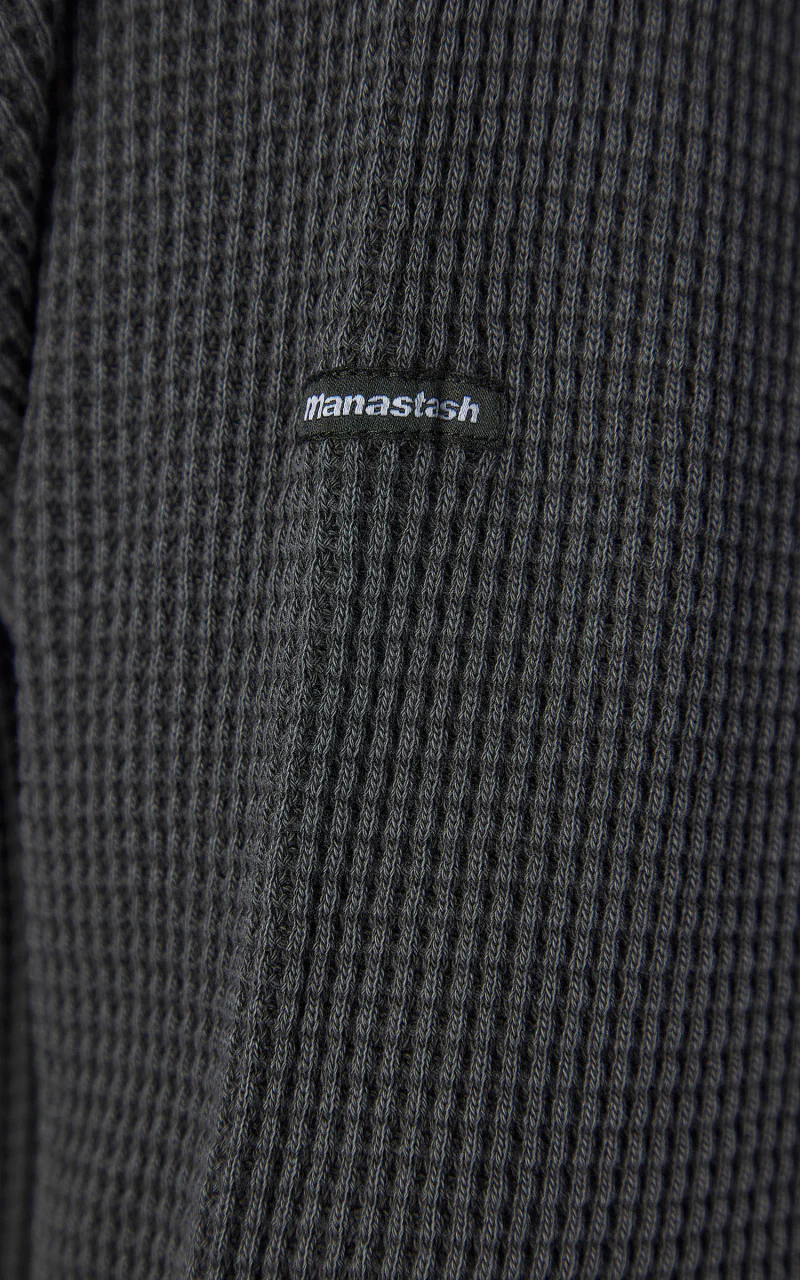 Manastash Heavy Snug Thermal Mock Neck Black - Image 7