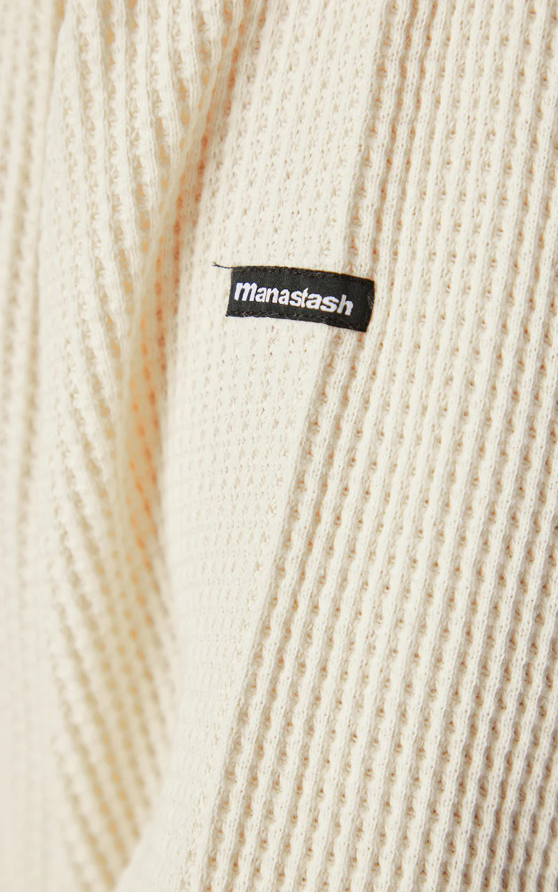 Manastash Heavy Snug Thermal Mock Neck Natural - Image 7