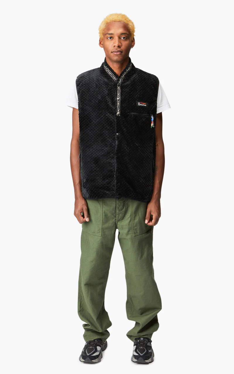 Manastash Thermal Fleece Vest Black - Image 2