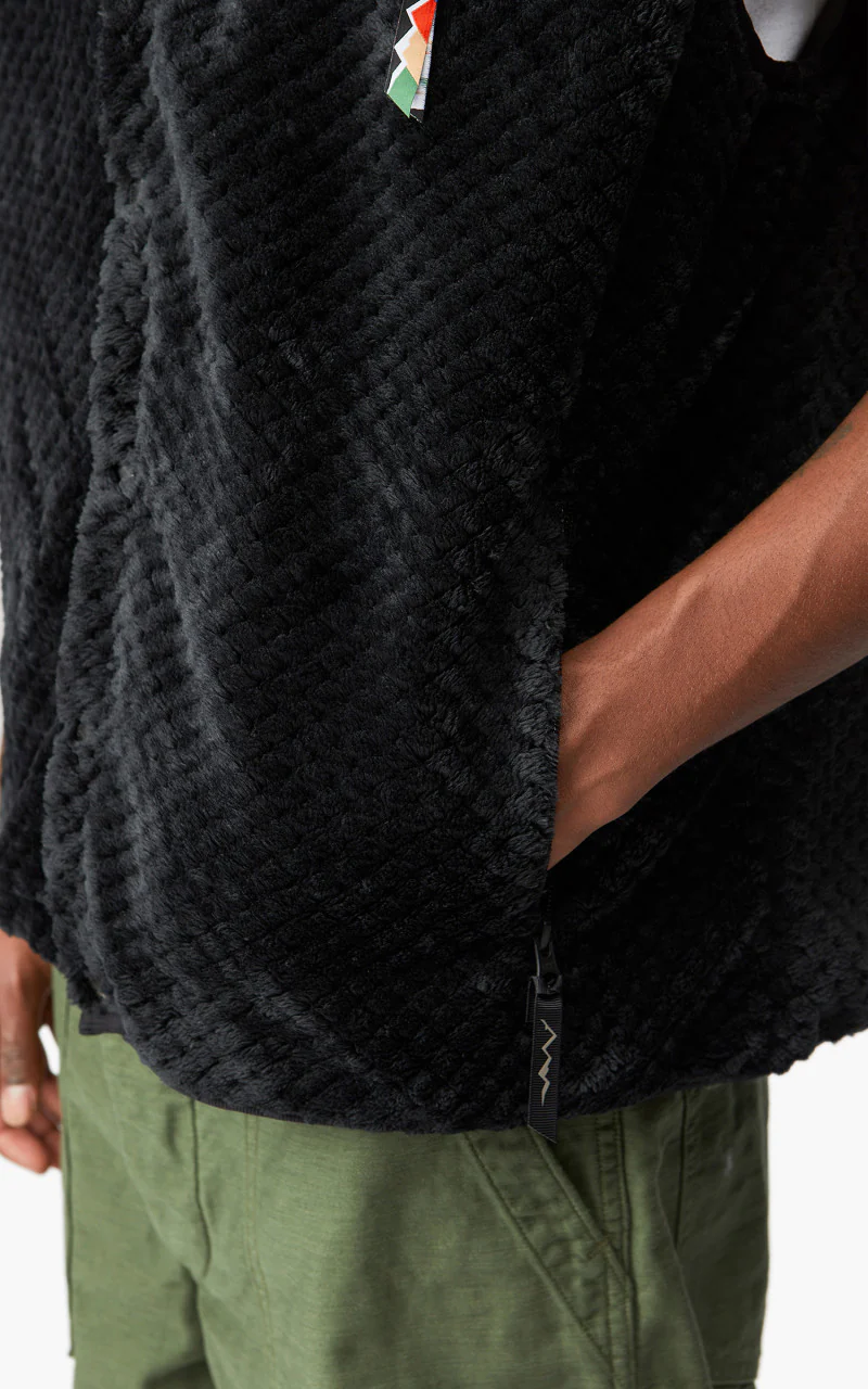 Manastash Thermal Fleece Vest Black - Image 8