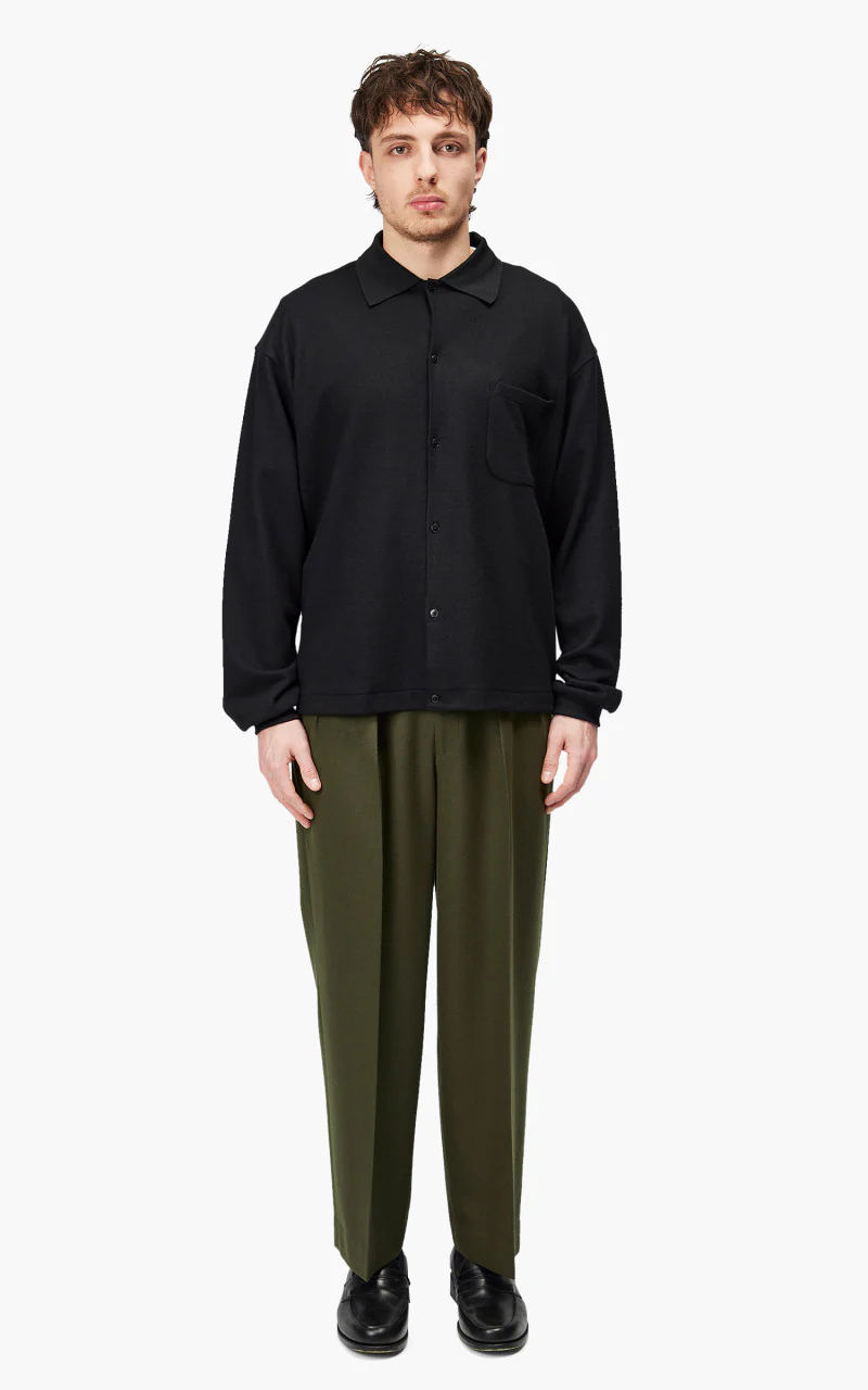 Markaware Double Pleated Trousers Olive - Image 2