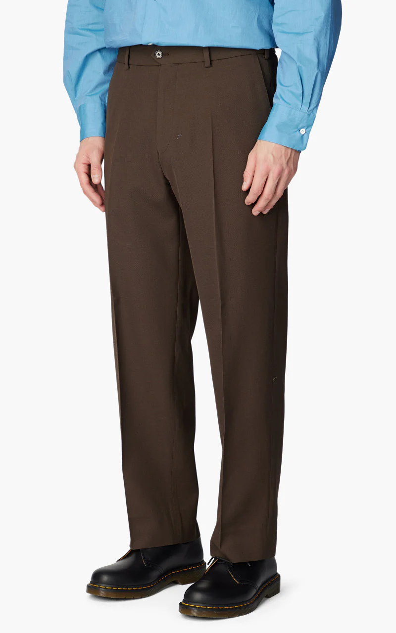 Markaware Flat Front Trouser Brown Khaki - Image 3