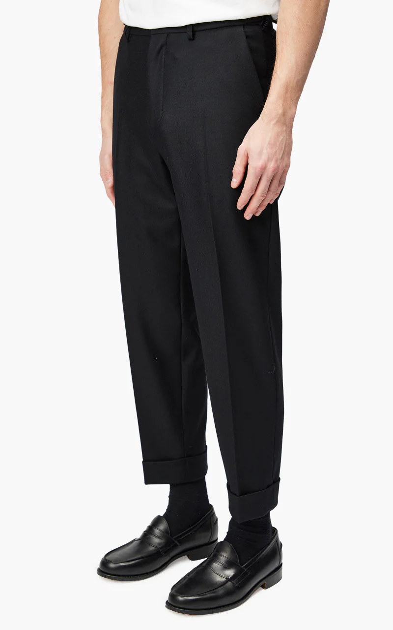 Markaware Flat Tapered Trousers Black - Image 3