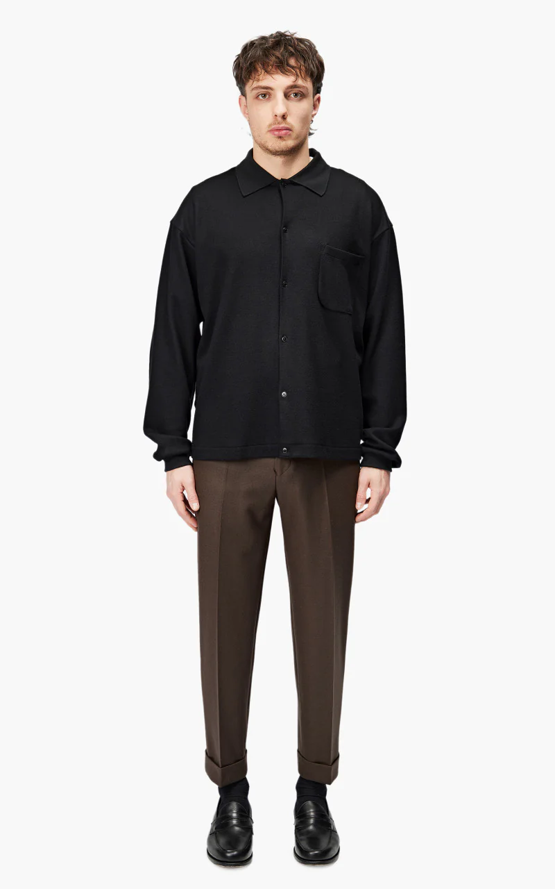 Markaware Flat Tapered Trousers Brown - Image 2
