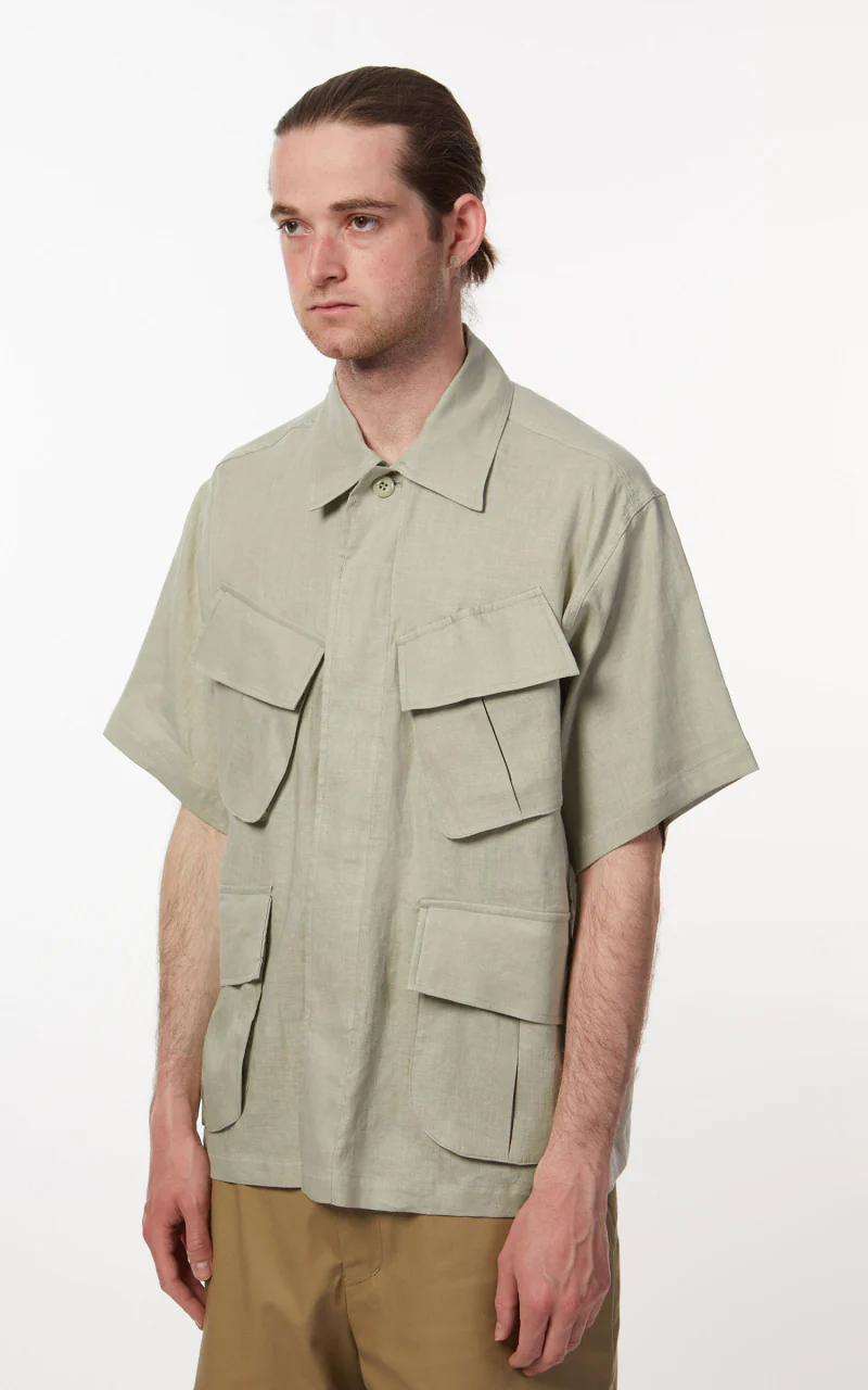 Markaware Jungle Fatigue S/S Hemp Shirt Sage - Image 4