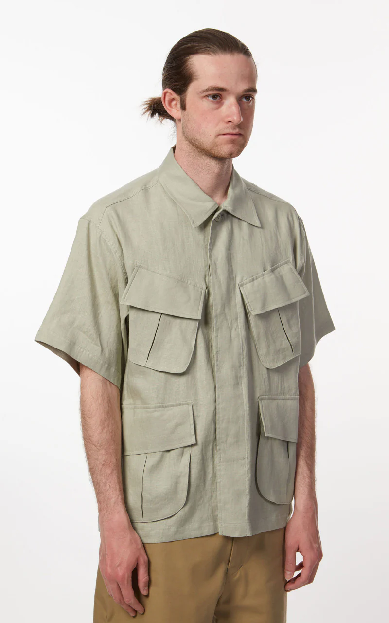 Markaware Jungle Fatigue S/S Hemp Shirt Sage - Image 5