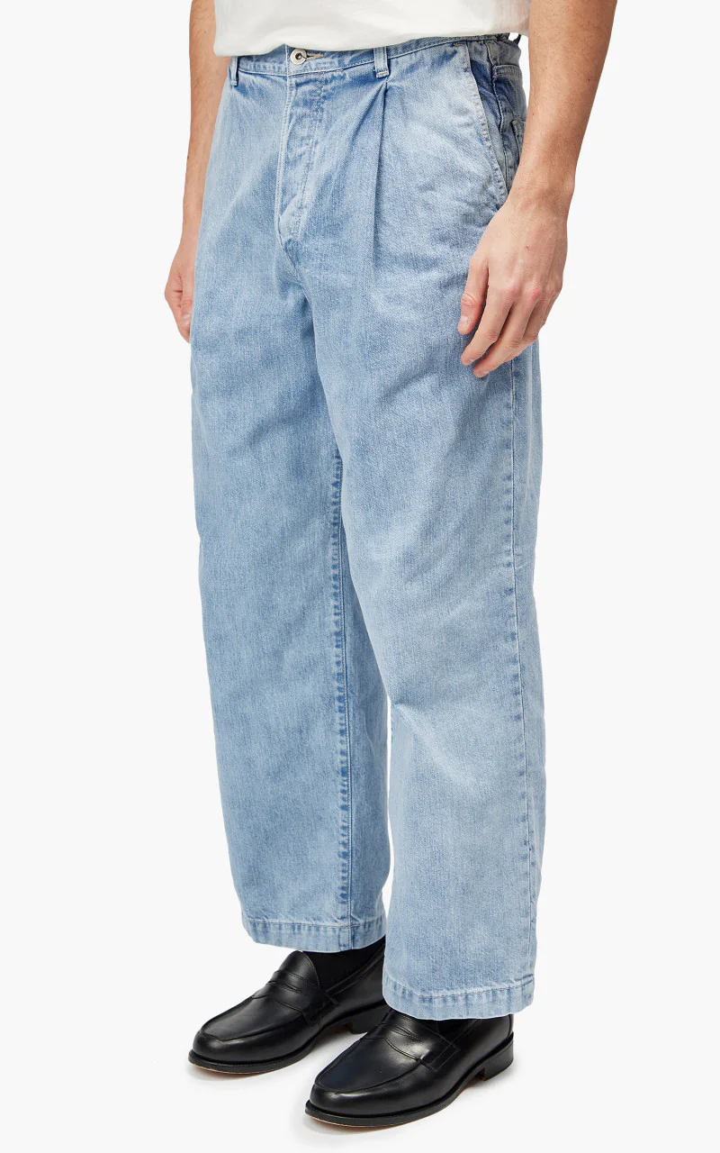 Markaware 'Marka' 1-Tuck Crease Jeans Faded Indigo - Image 2