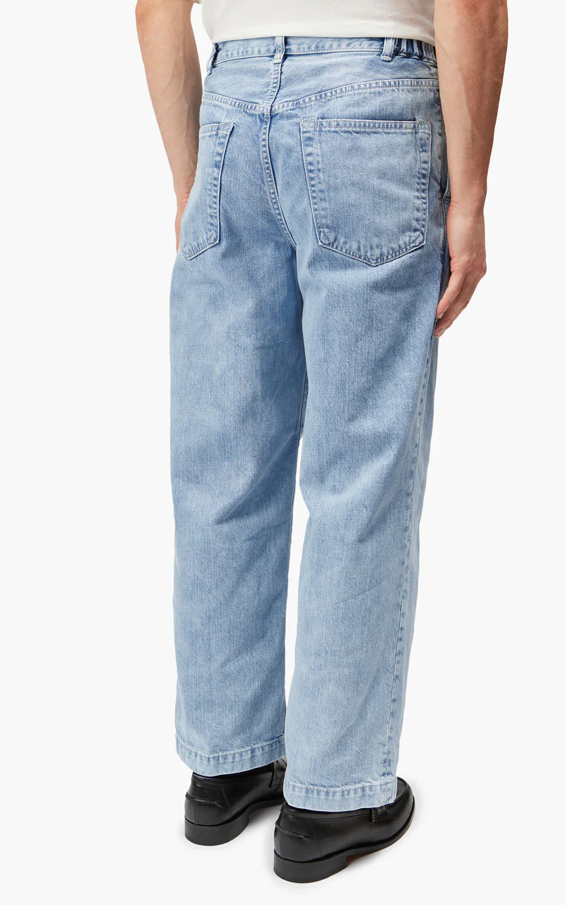 Markaware 'Marka' 1-Tuck Crease Jeans Faded Indigo - Image 4