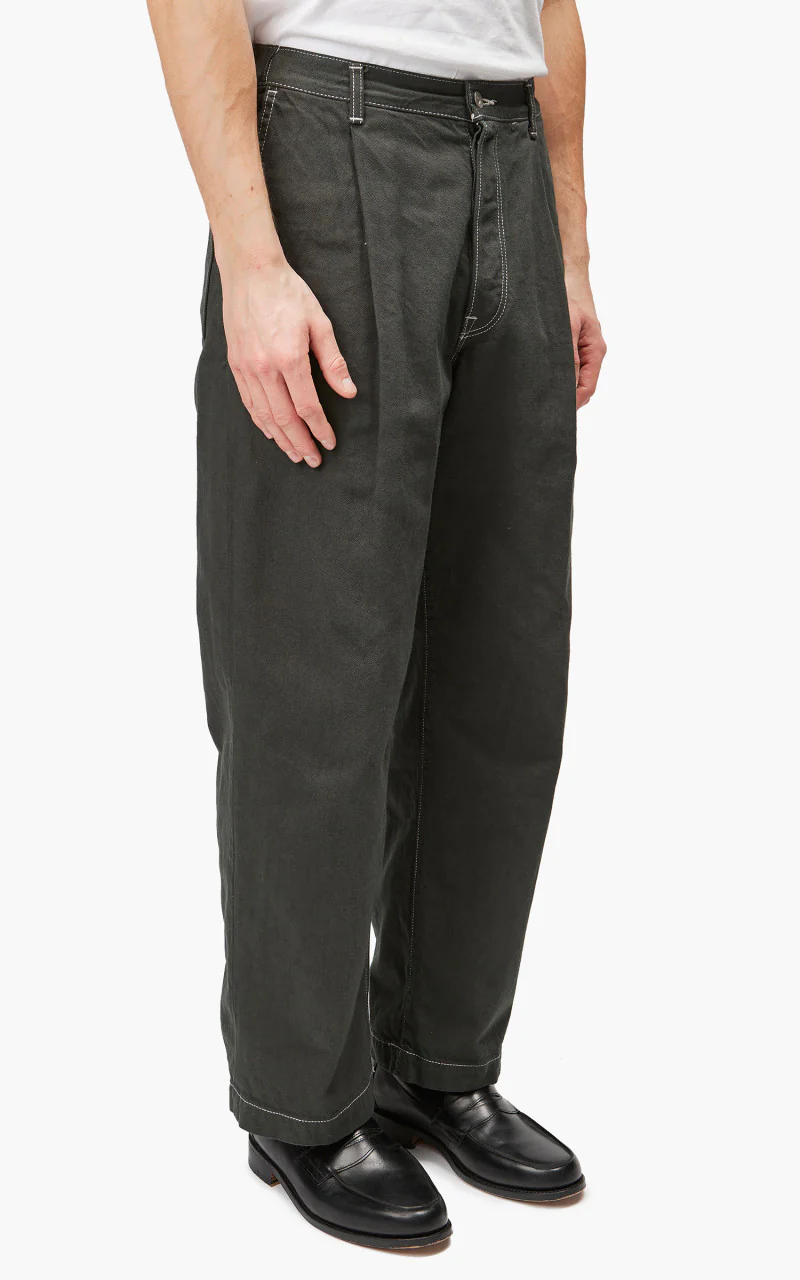 Markaware 'Marka' 1-Tuck Crease Jeans Green - Image 5