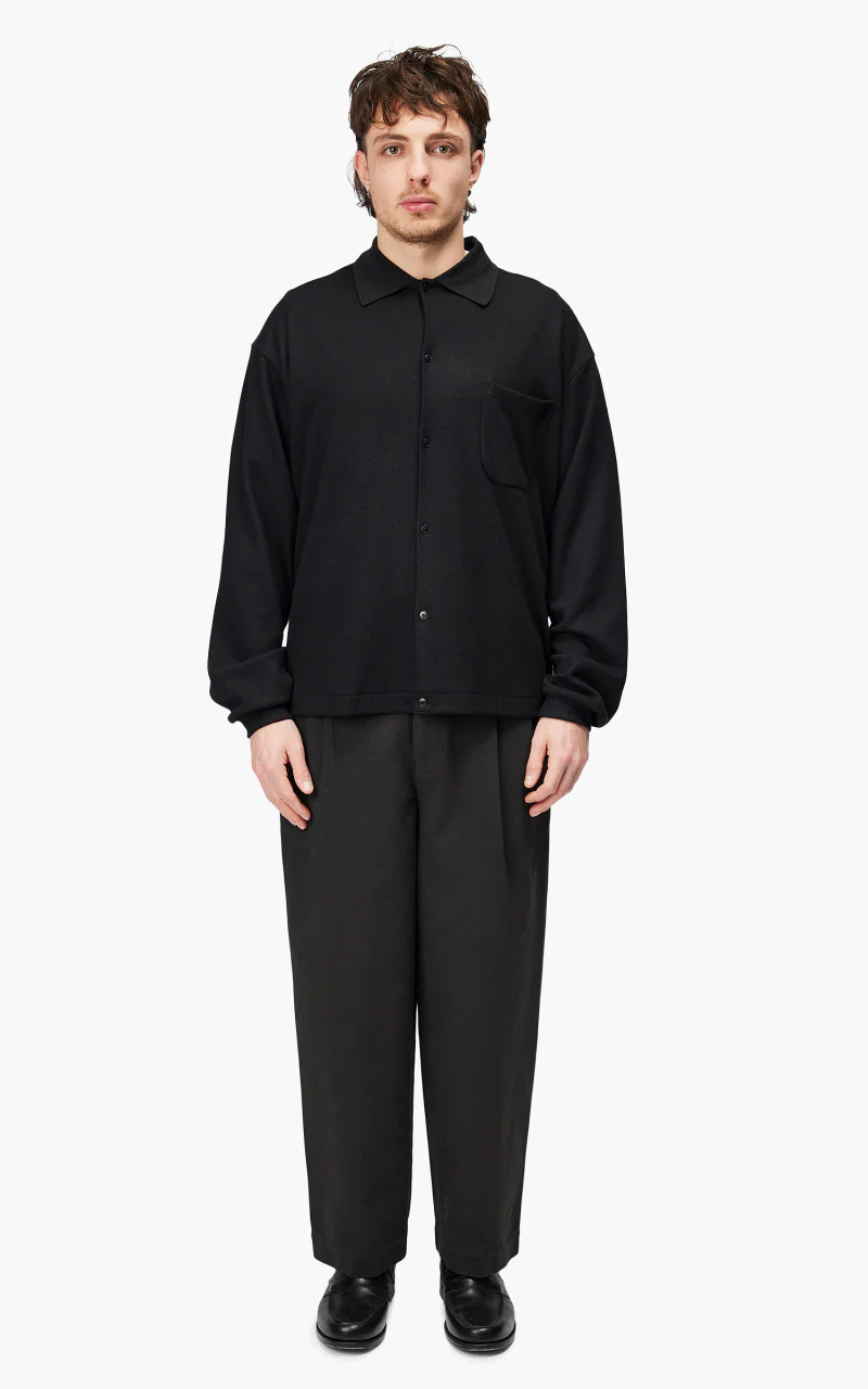 Markaware 'Marka' Officer Pants 2-Tuck Wide Charcoal - Image 2
