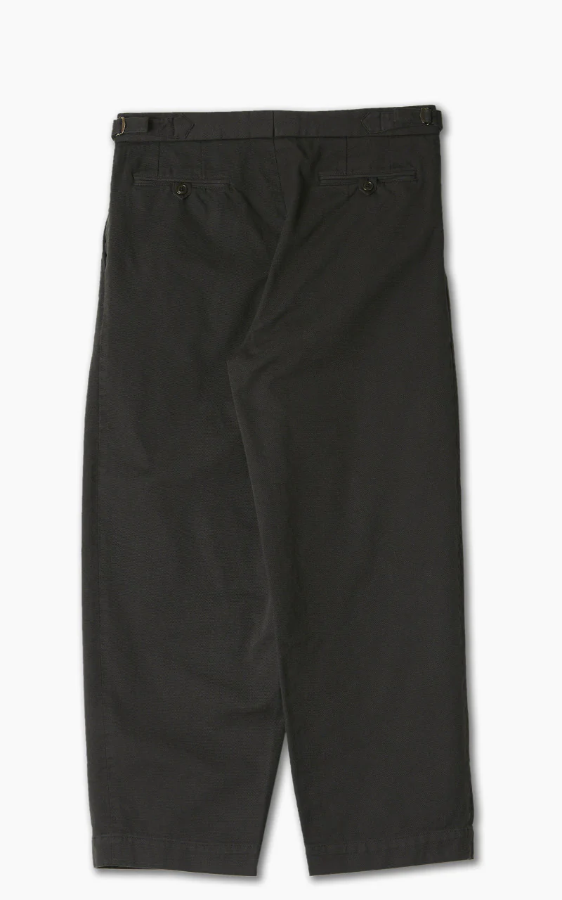 Markaware 'Marka' Officer Pants 2-Tuck Wide Charcoal - Image 4