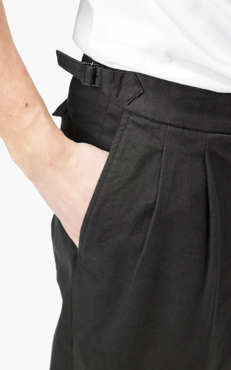 Markaware 'Marka' Officer Pants 2-Tuck Wide Charcoal - Image 7
