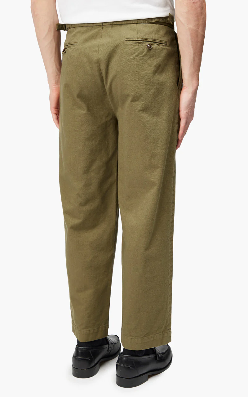Markaware 'Marka' Officer Pants 2-Tuck Wide Khaki - Image 5