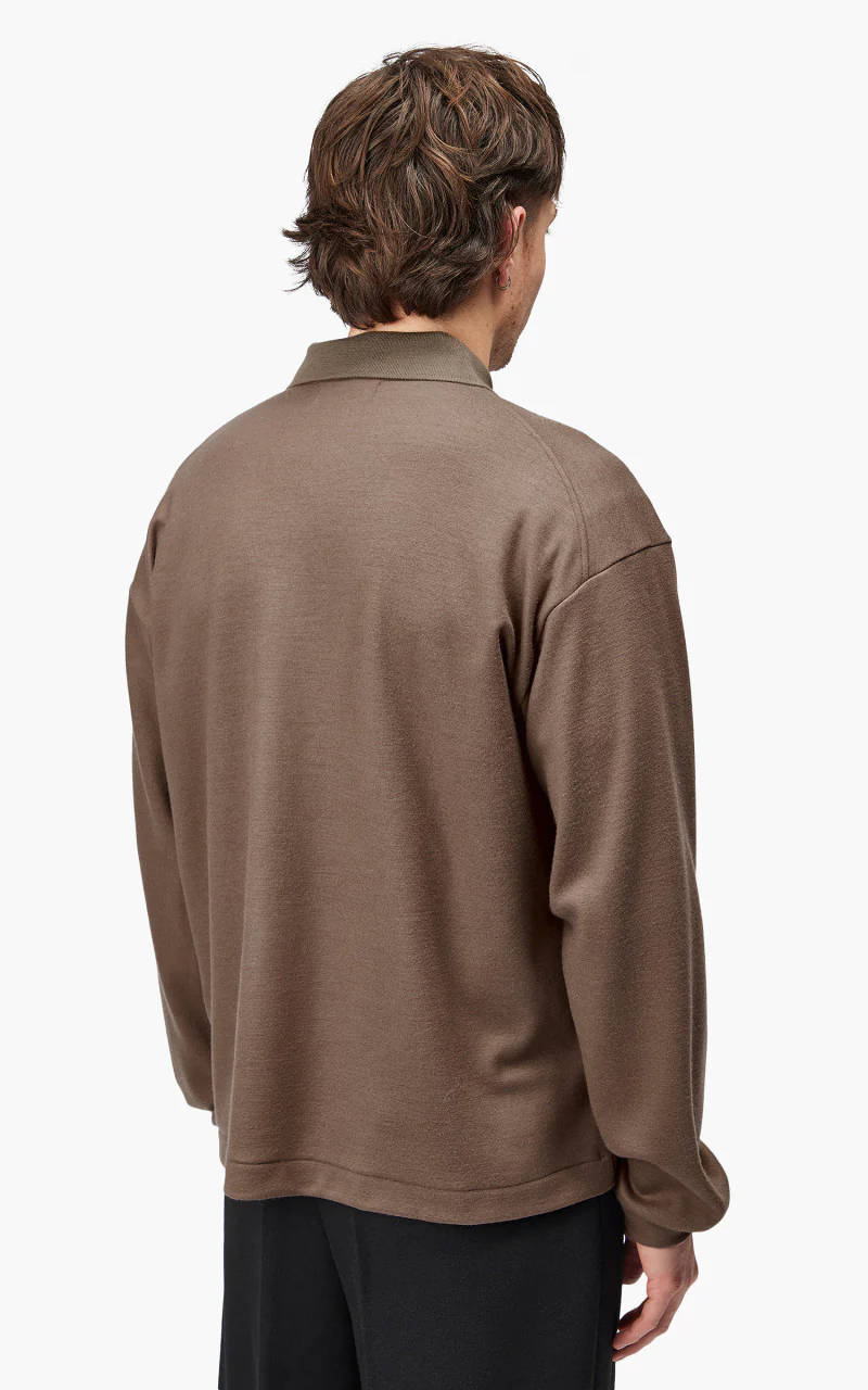 Markaware 'Marka' Polo Cardigan Beige - Image 5