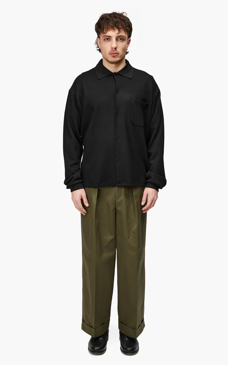 Markaware 'Marka' Polo Cardigan Black - Image 2
