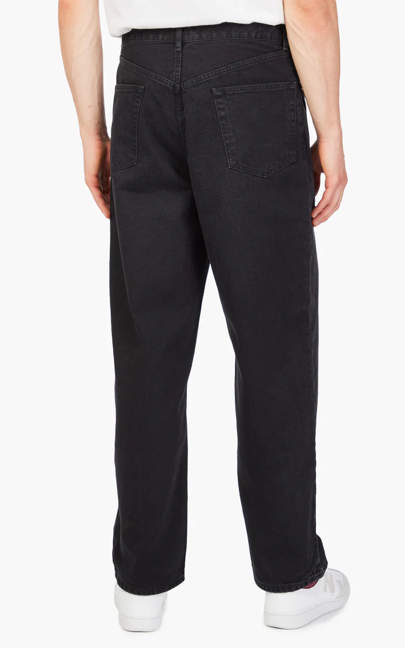 Markaware 'Marka' Straight Fit Jeans 12oz Black Damaged & Repaired - Image 6
