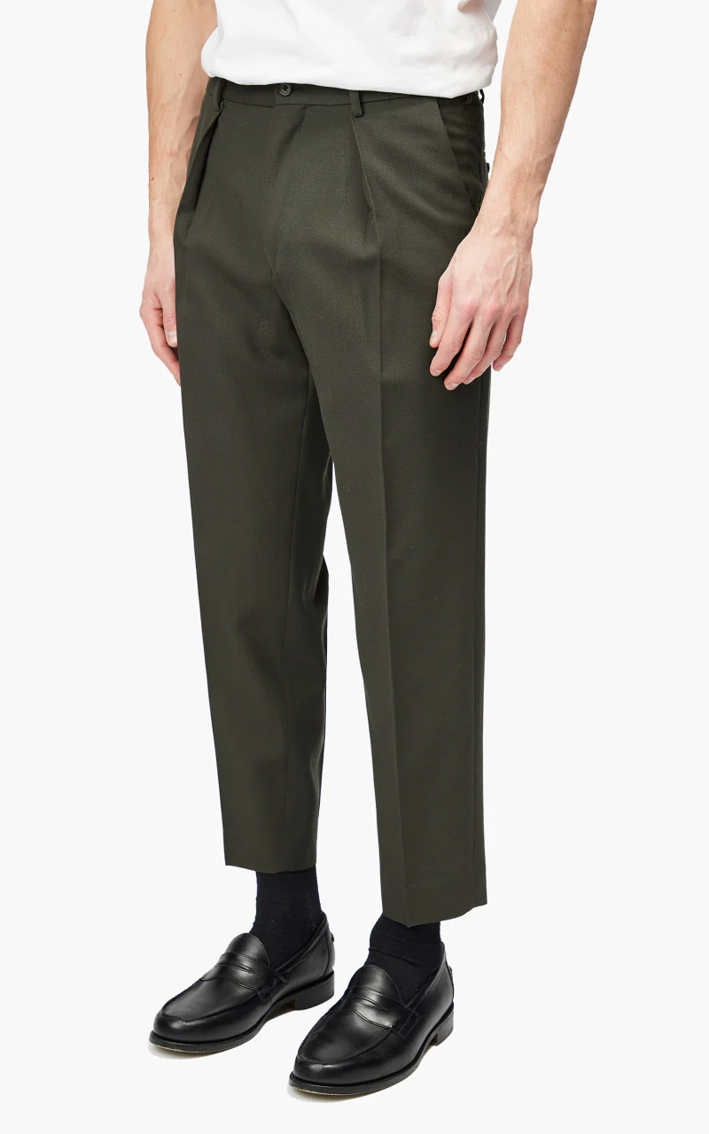 Markaware Pegtop Trousers Dark Olive - Image 3