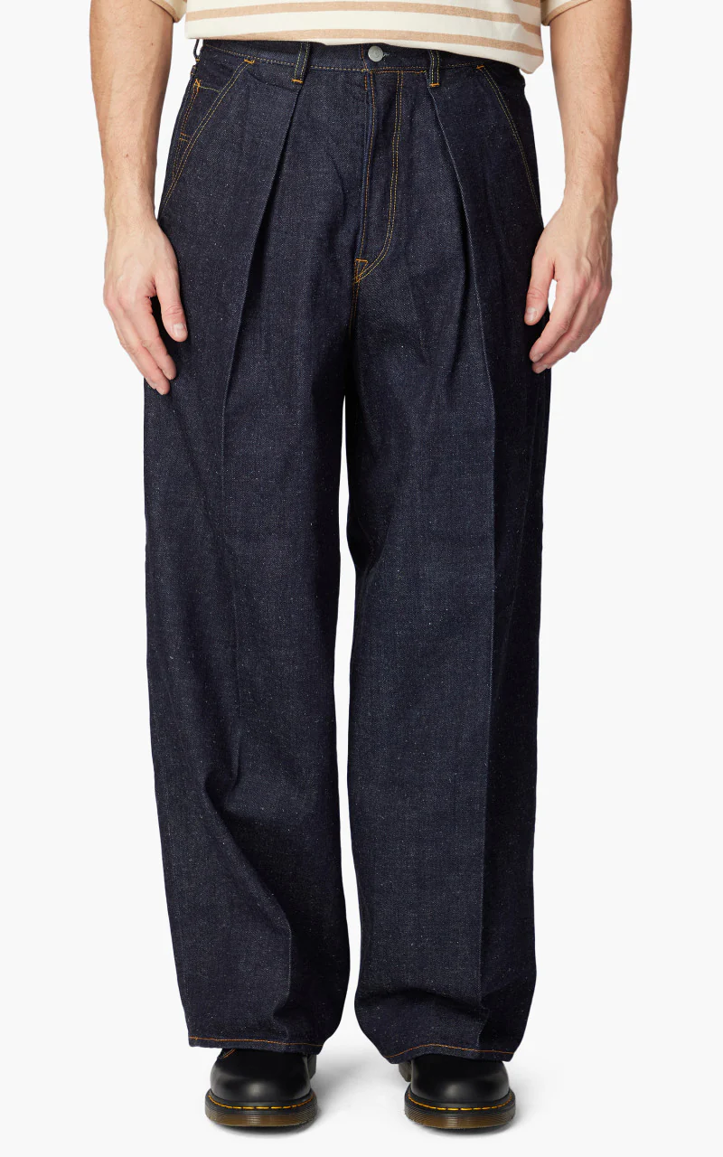 Markaware Pleated Wide Denim Indigo - Image 4