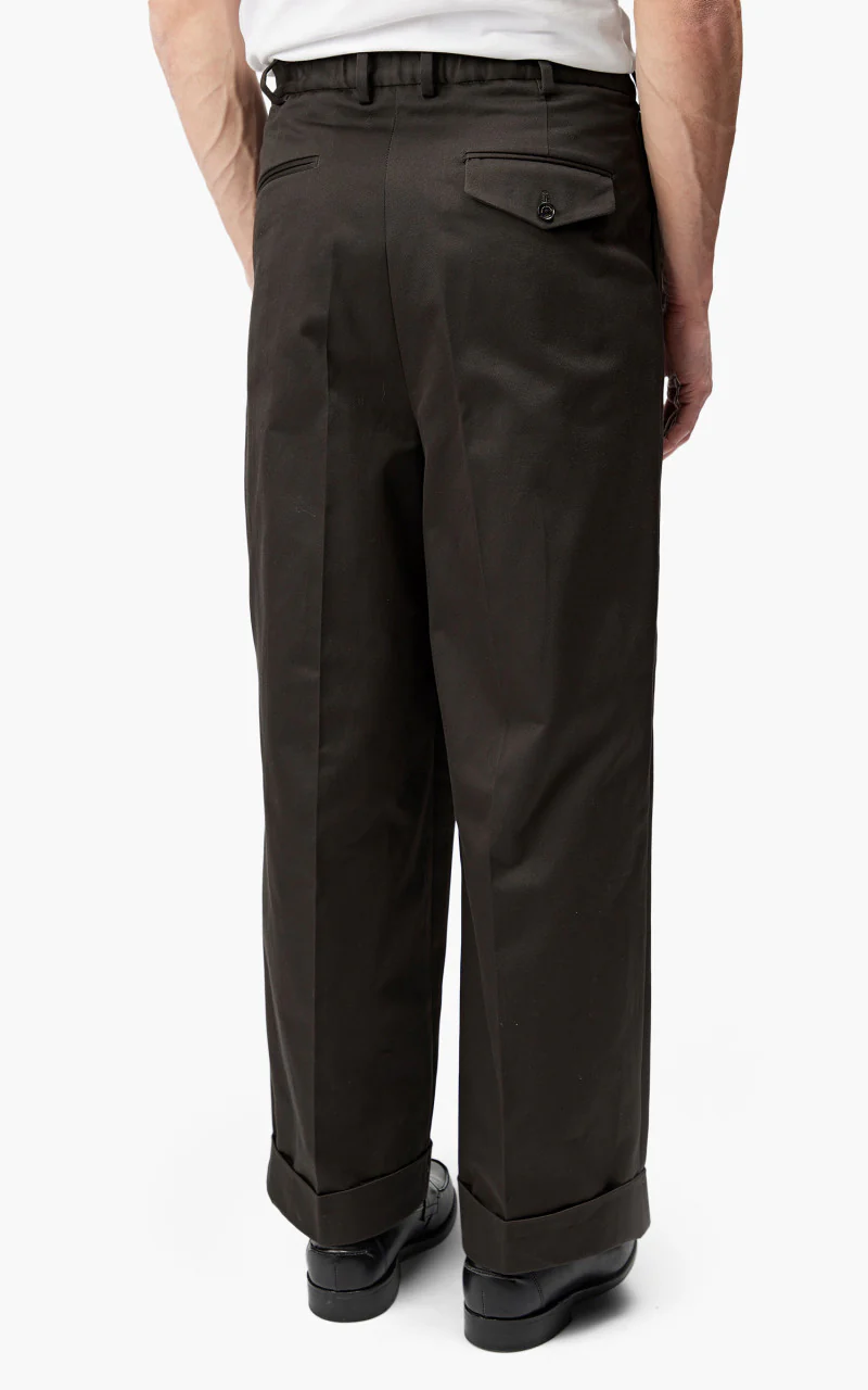 Markaware Pleated Wide Trousers Charcoal - Image 5