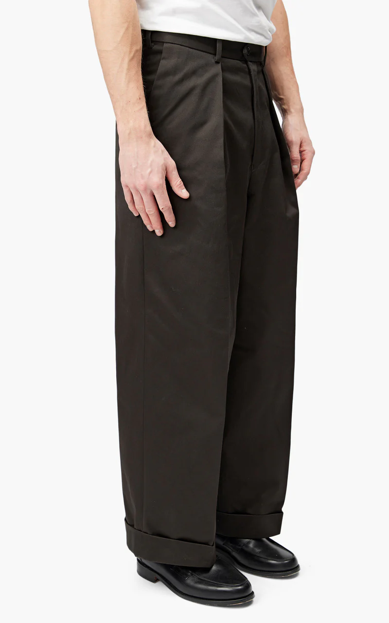 Markaware Pleated Wide Trousers Charcoal - Image 6