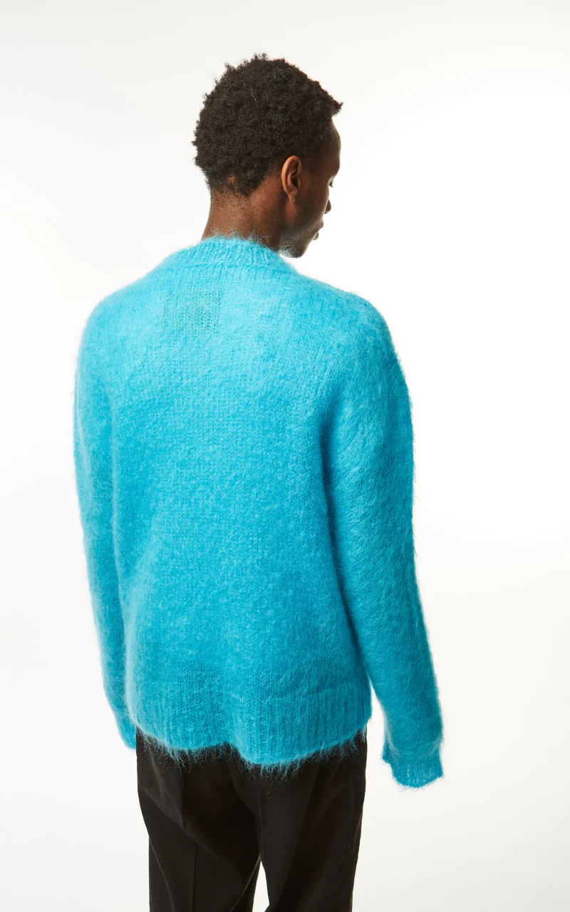 Marni Crewneck L/S Knit Sweater Turquoise - Image 5