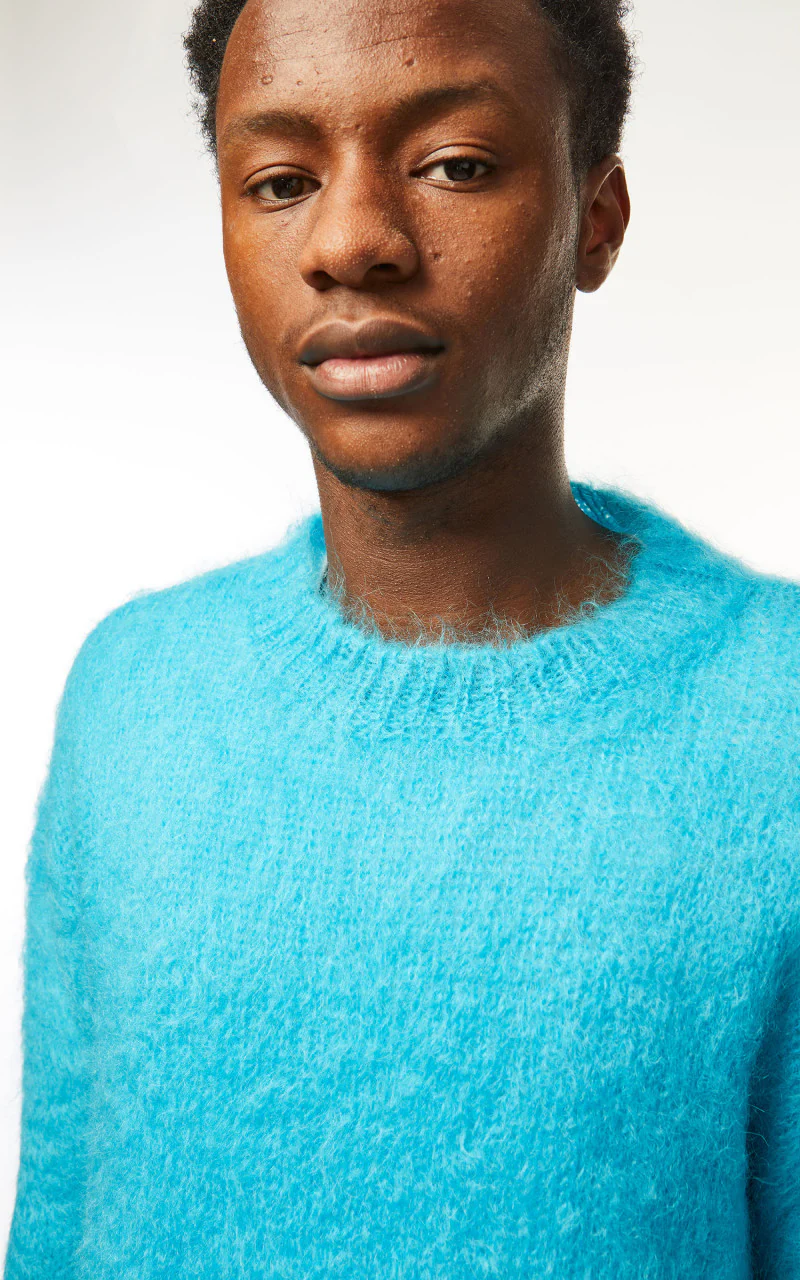 Marni Crewneck L/S Knit Sweater Turquoise - Image 7