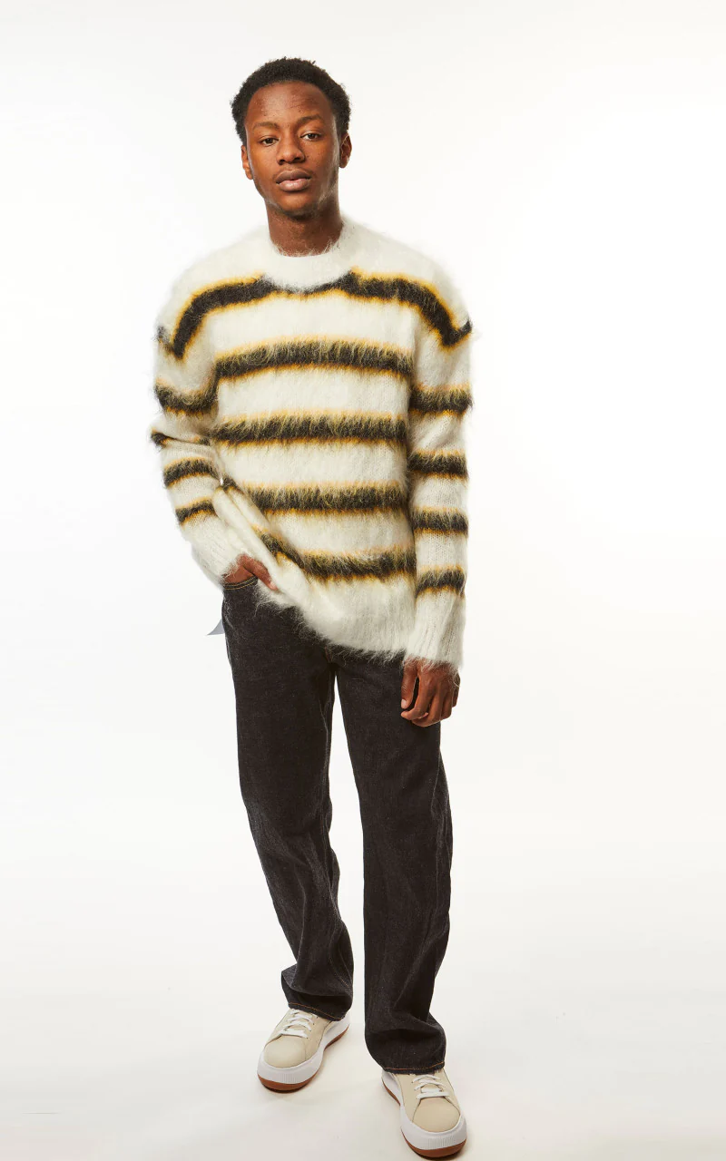 Marni Fuzzy Wuzzy Brushed Mohair Sweater Lilly White - Image 3